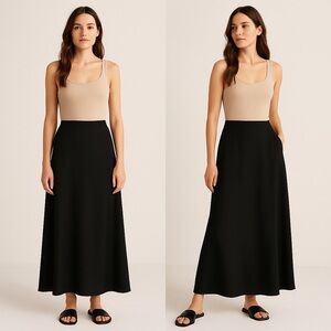 Abercrombie & Fitch Black Maxi Skirt